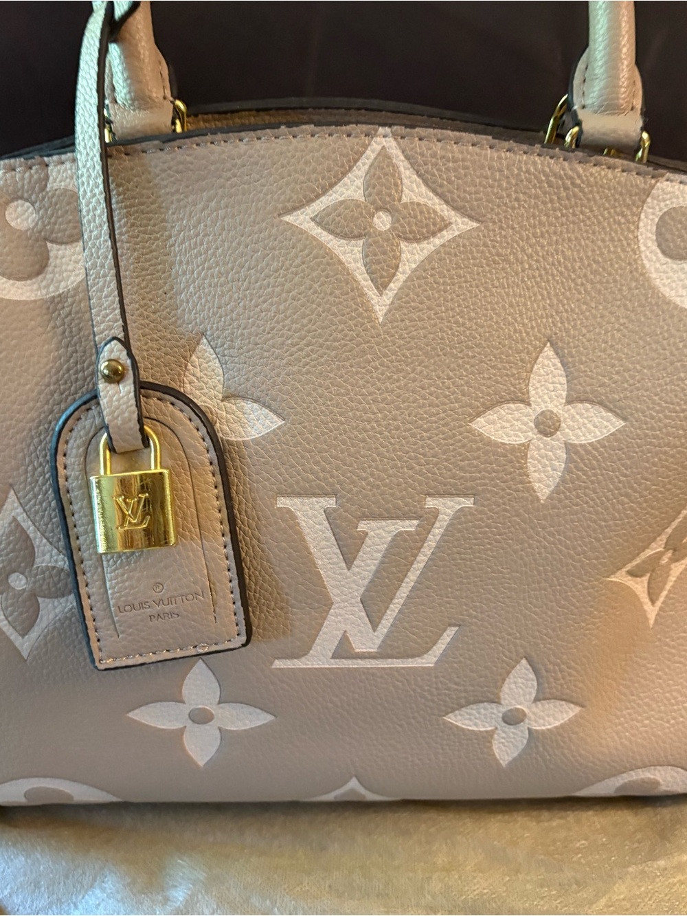 Taupe Luxury Shoulder Bag - Picture 2 of 16